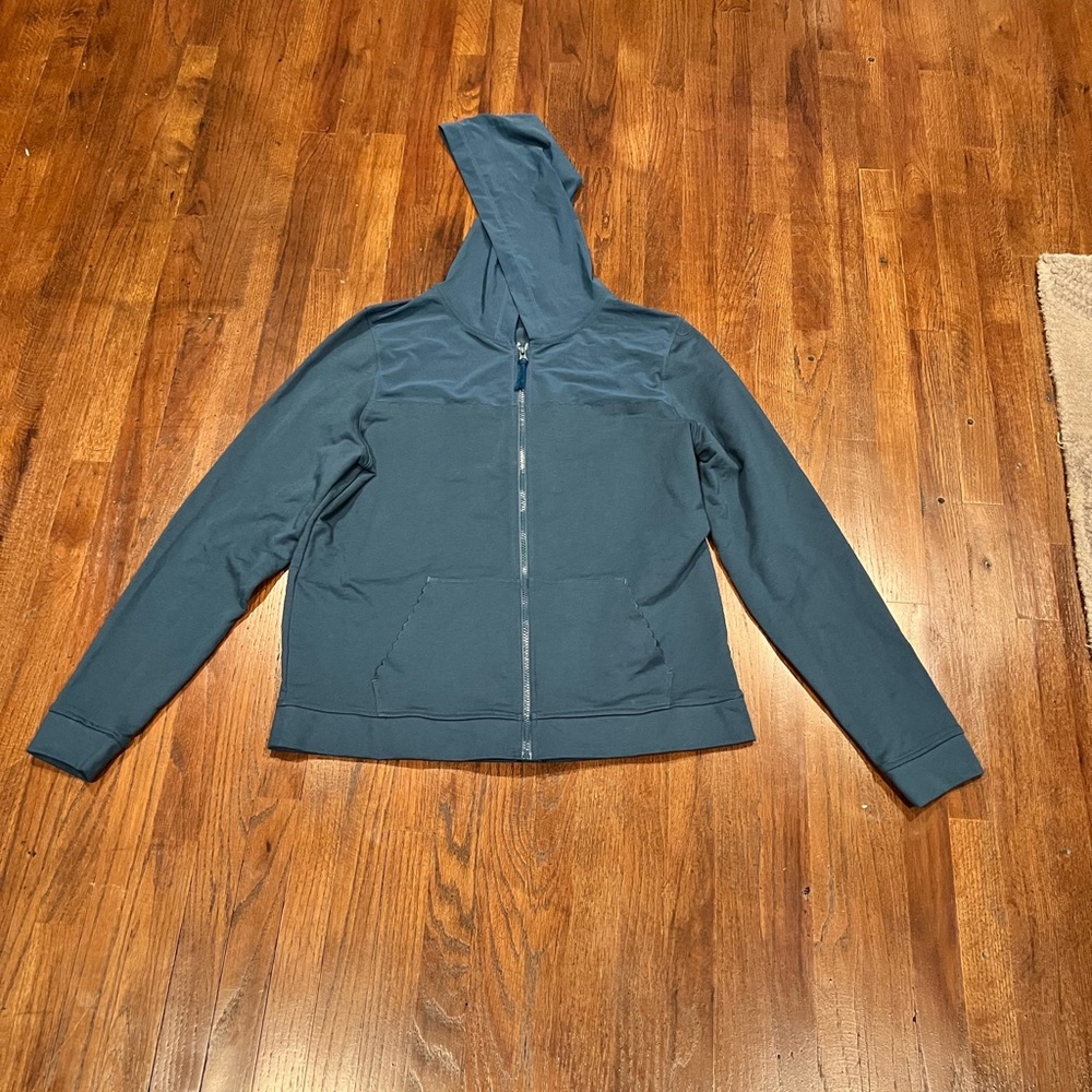 Victoria’s Secret Sport Athletic Sweatshirt Sheer Hoodie Blue